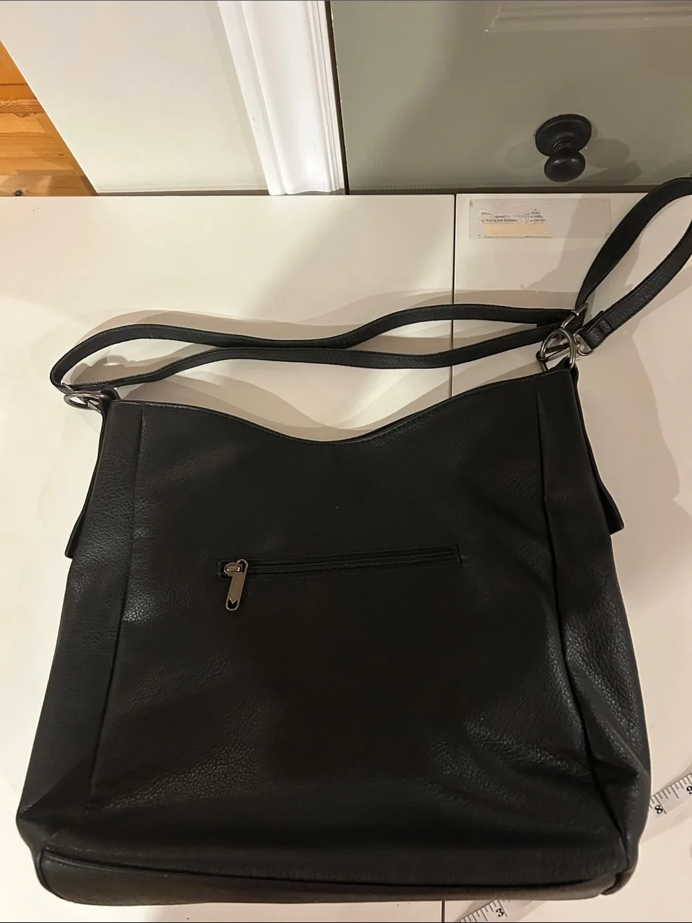 Women’s Black Multi-Color Panel Shoulder Bag - Picture 3 of 10
